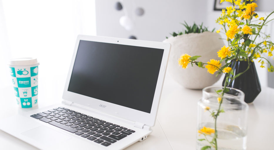 Computer on a Table